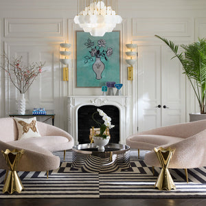 Hexagonal Glass Diamond Chandelier | Jonathan Adler Vienna | Oroa.com