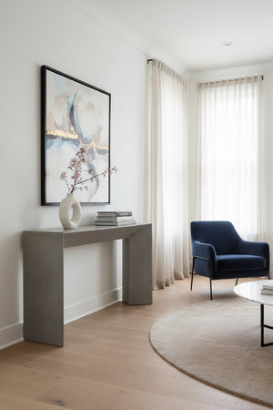   Modern European furniture - Gray Concrete Indoor/Outdoor Console Table - www.oroa.com | Oroa.com