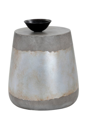   Modern European furniture - Silver Indoor/Outdoor End Table - www.oroa.com | Oroa.com