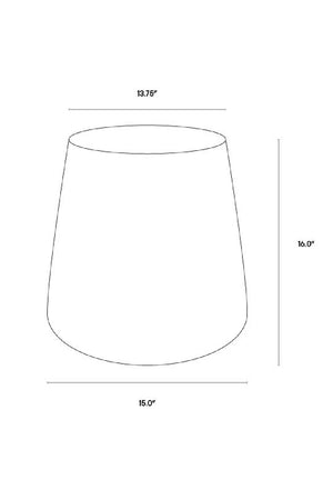   Modern European furniture - Silver Indoor/Outdoor End Table - www.oroa.com | Oroa.com