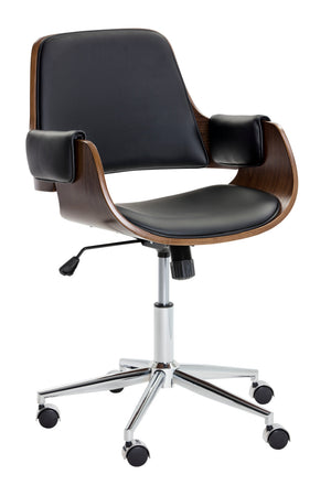 Modern European furniture - Wood and Black Office Chair - www.oroa.com