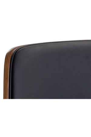 Modern European furniture - Wood and Black Office Chair - www.oroa.com