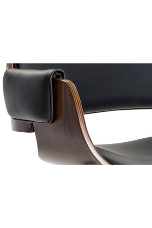 Modern European furniture - Wood and Black Office Chair - www.oroa.com