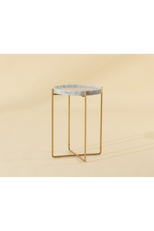   Modern European furniture - White Marble End Table - www.oroa.com | Oroa.com