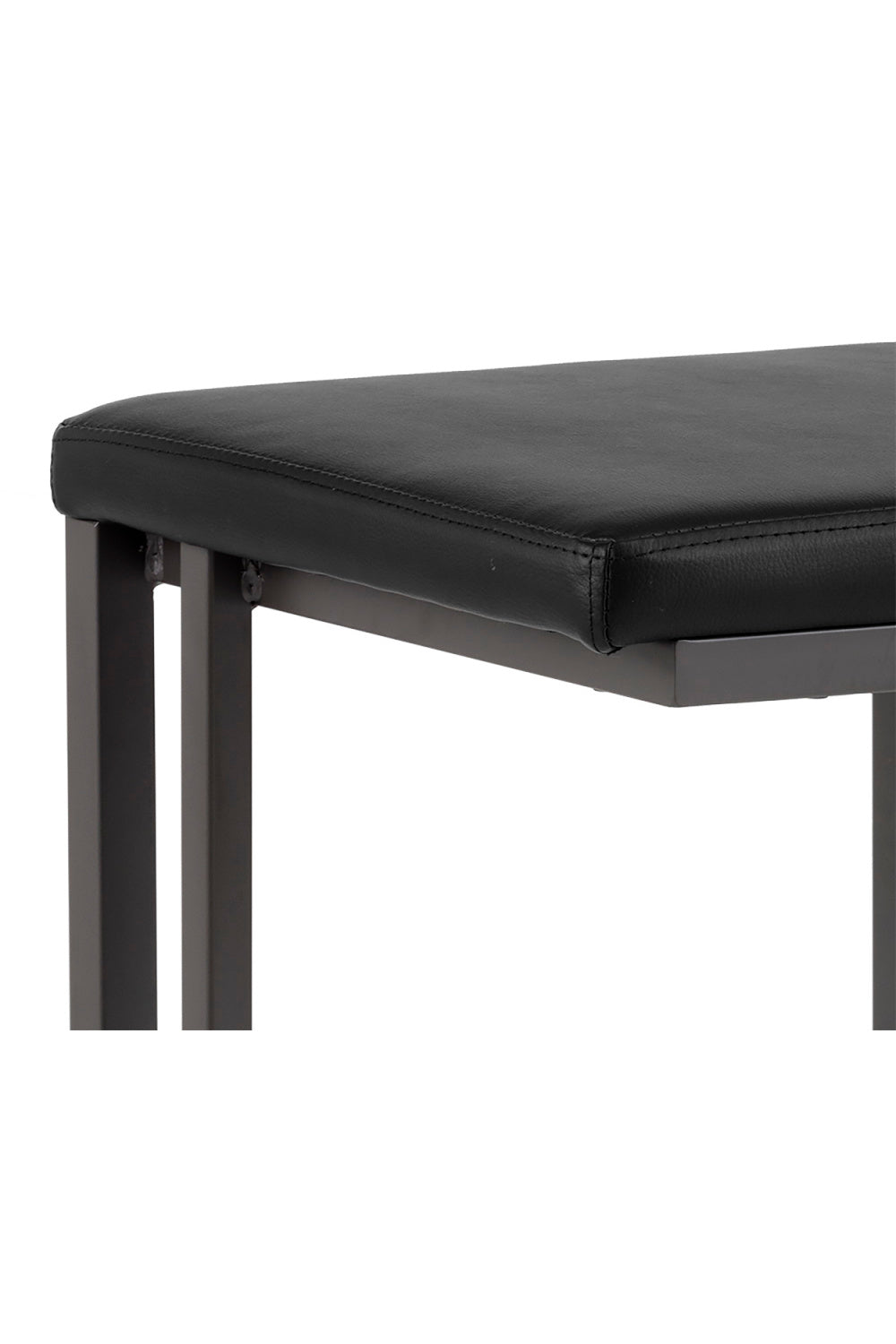 Modern European furniture - Leather Look Cantilevered Bar Stool - www.oroa.com