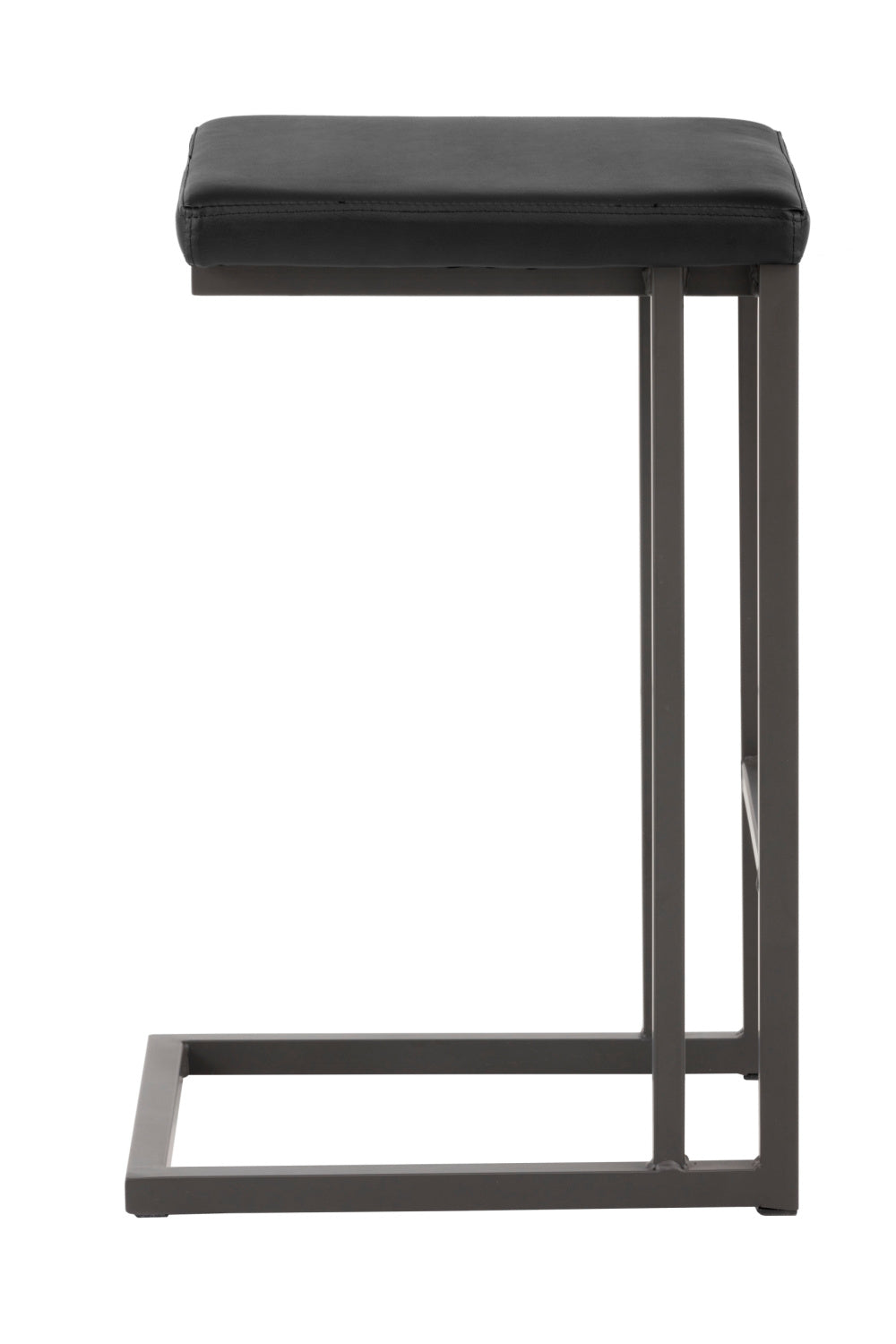   Modern European furniture - Black Leather Look Counter Stools (2) - www.oroa.com | Oroa.com
