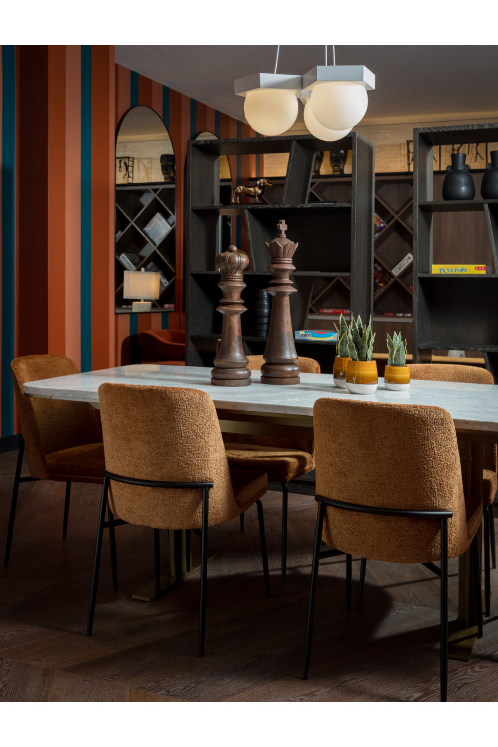   Modern European furniture - White Marble Rectangular Dining Table - www.oroa.com | Oroa.com