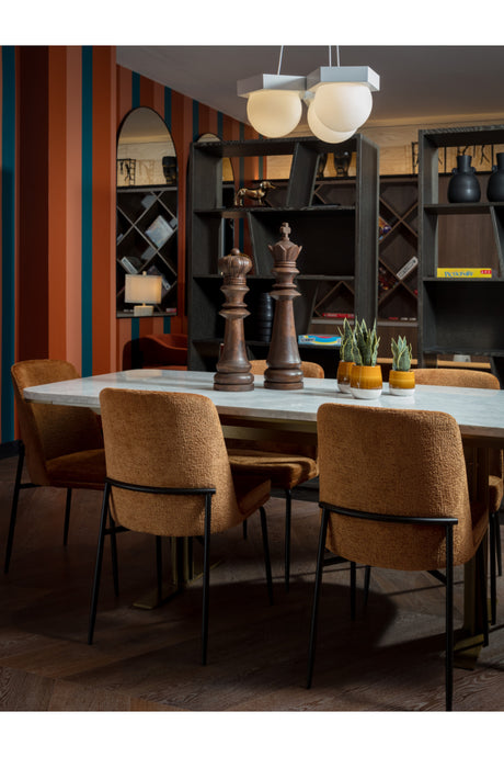   Modern European furniture - White Marble Rectangular Dining Table - www.oroa.com | Oroa.com