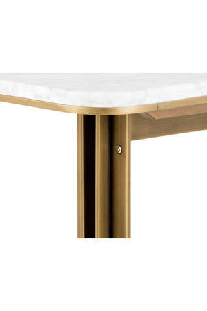   Modern European furniture - White Marble Rectangular Dining Table - www.oroa.com | Oroa.com