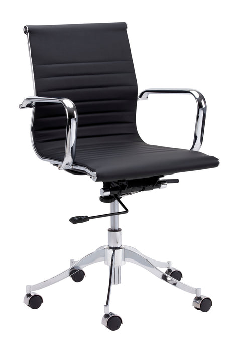 Modern European furniture - Leather Look Swivel Office Chair - www.oroa.com