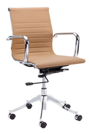 Modern European furniture - Leather Look Swivel Office Chair - www.oroa.com
