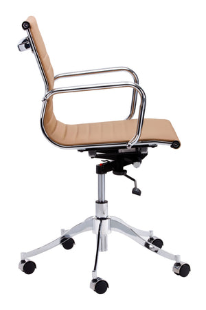 Modern European furniture - Leather Look Swivel Office Chair - www.oroa.com