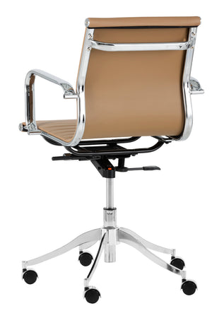 Modern European furniture - Leather Look Swivel Office Chair - www.oroa.com