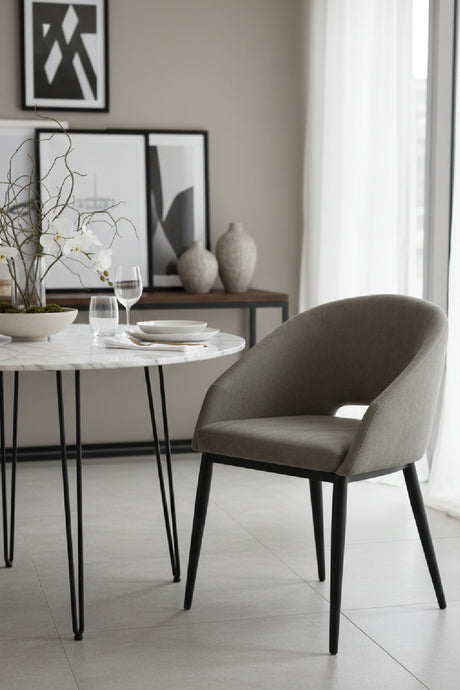 Modern European furniture - Cutout-Back Dining Amchair - www.oroa.com