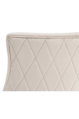   Modern European furniture - Bronze Cantilever Fabric Dining Chairs (2) - www.oroa.com | Oroa.com