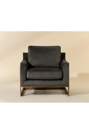   Modern European furniture - Bronze Frame Cantilevered Lounge Chair - www.oroa.com | Oroa.com