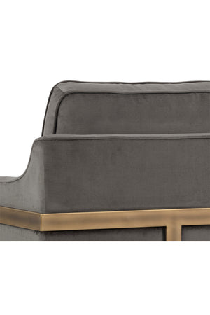   Modern European furniture - Bronze Frame Cantilevered Lounge Chair - www.oroa.com | Oroa.com