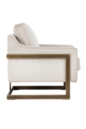   Modern European furniture - Bronze Frame Cantilevered Lounge Chair - www.oroa.com | Oroa.com