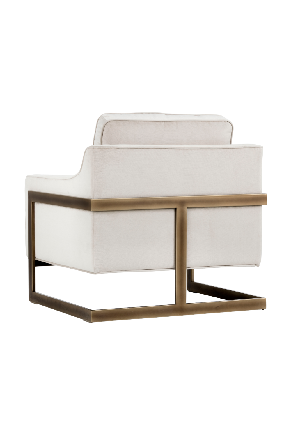   Modern European furniture - Bronze Frame Cantilevered Lounge Chair - www.oroa.com | Oroa.com