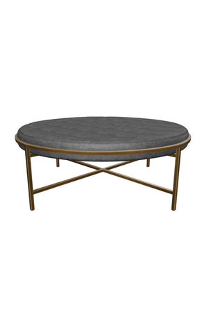 Modern European furniture - Metal Frame Upholstered Ottoman - www.oroa.com