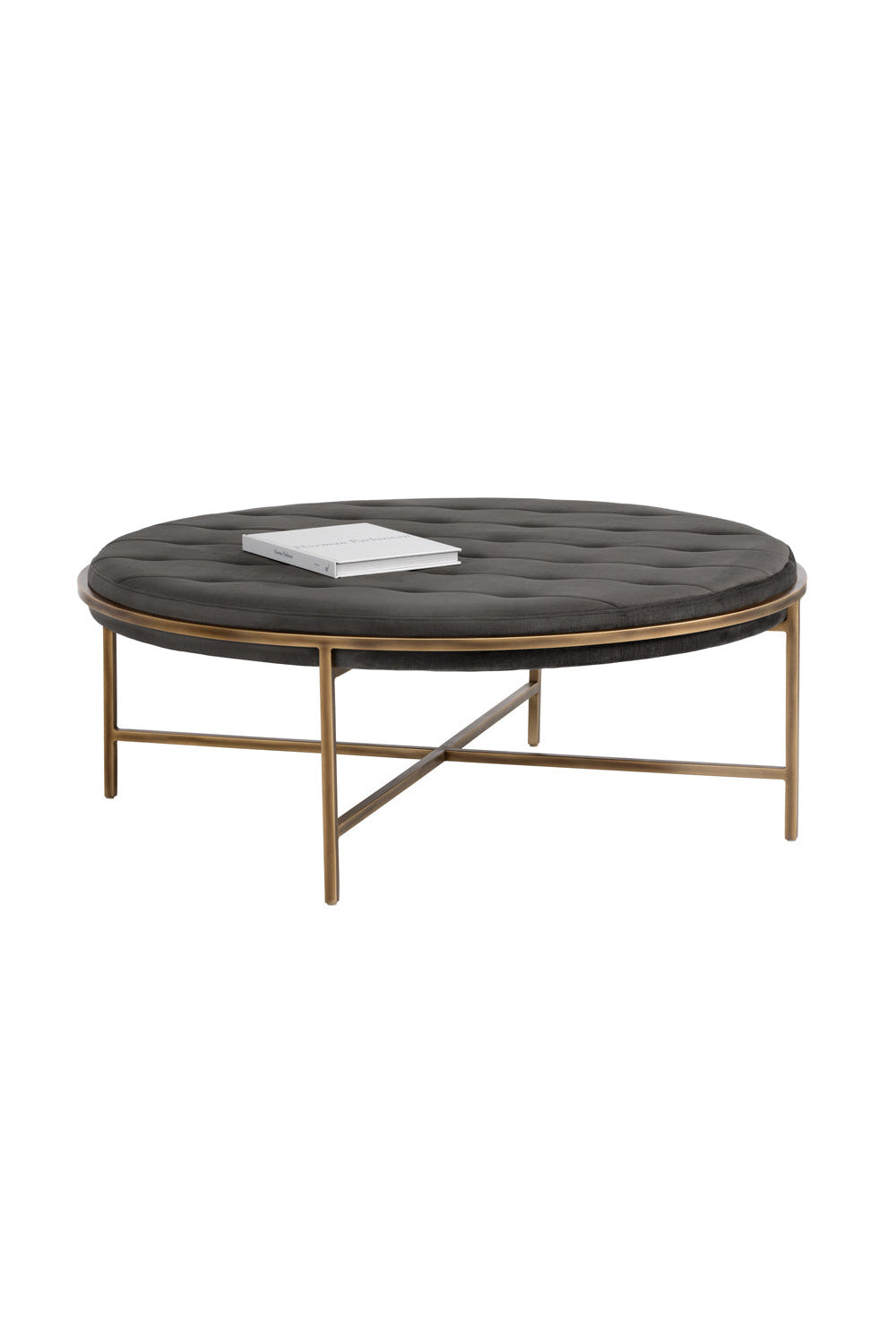 Modern European furniture - Metal Frame Upholstered Ottoman - www.oroa.com