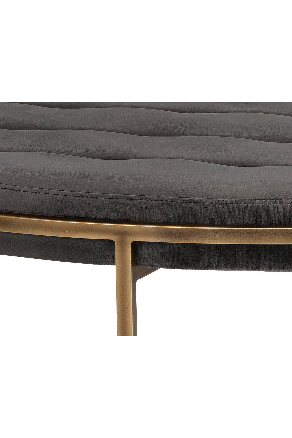 Modern European furniture - Metal Frame Upholstered Ottoman - www.oroa.com