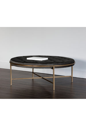 Modern European furniture - Metal Frame Upholstered Ottoman - www.oroa.com