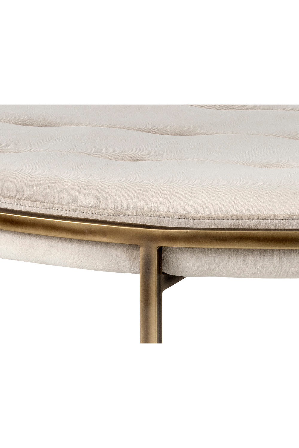 Modern European furniture - Metal Frame Upholstered Ottoman - www.oroa.com