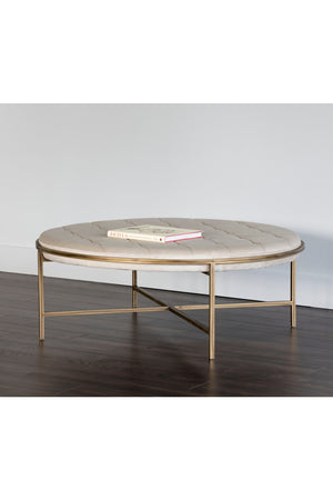 Modern European furniture - Metal Frame Upholstered Ottoman - www.oroa.com