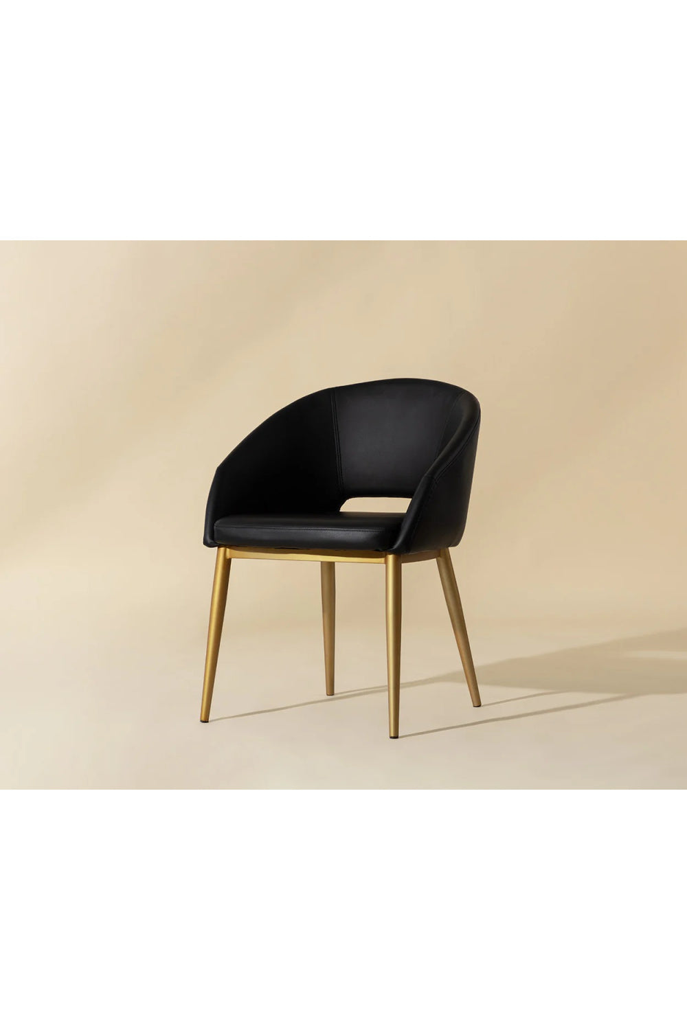 Modern European furniture - Gold Frame Barrel Dining Chair  - www.oroa.com