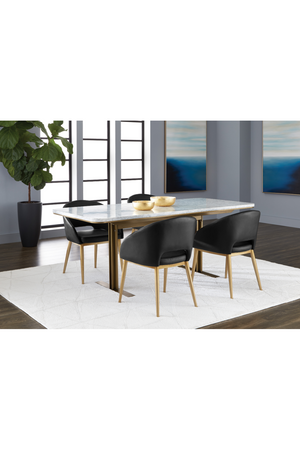 Modern European furniture - Gold Frame Barrel Dining Chair  - www.oroa.com