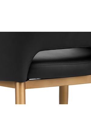 Modern European furniture - Gold Frame Barrel Dining Chair  - www.oroa.com