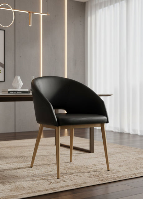 Modern European furniture - Gold Frame Barrel Dining Chair  - www.oroa.com