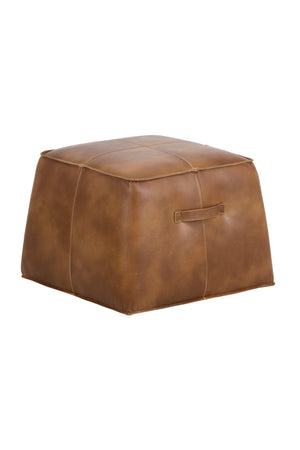 Leather Inspired Cube Ottoman | Splendido Aspen | Oroa.com