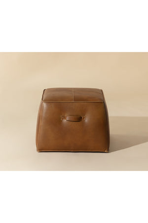 Leather Inspired Cube Ottoman | Splendido Aspen | Oroa.com