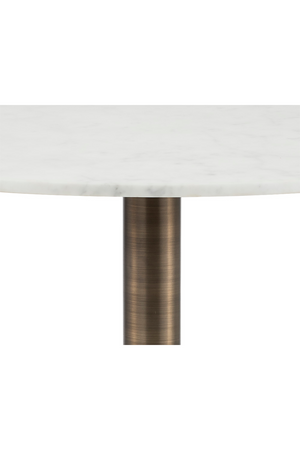   Modern European furniture - Round Carrara Marble Bistro Table  - www.oroa.com | Oroa.com