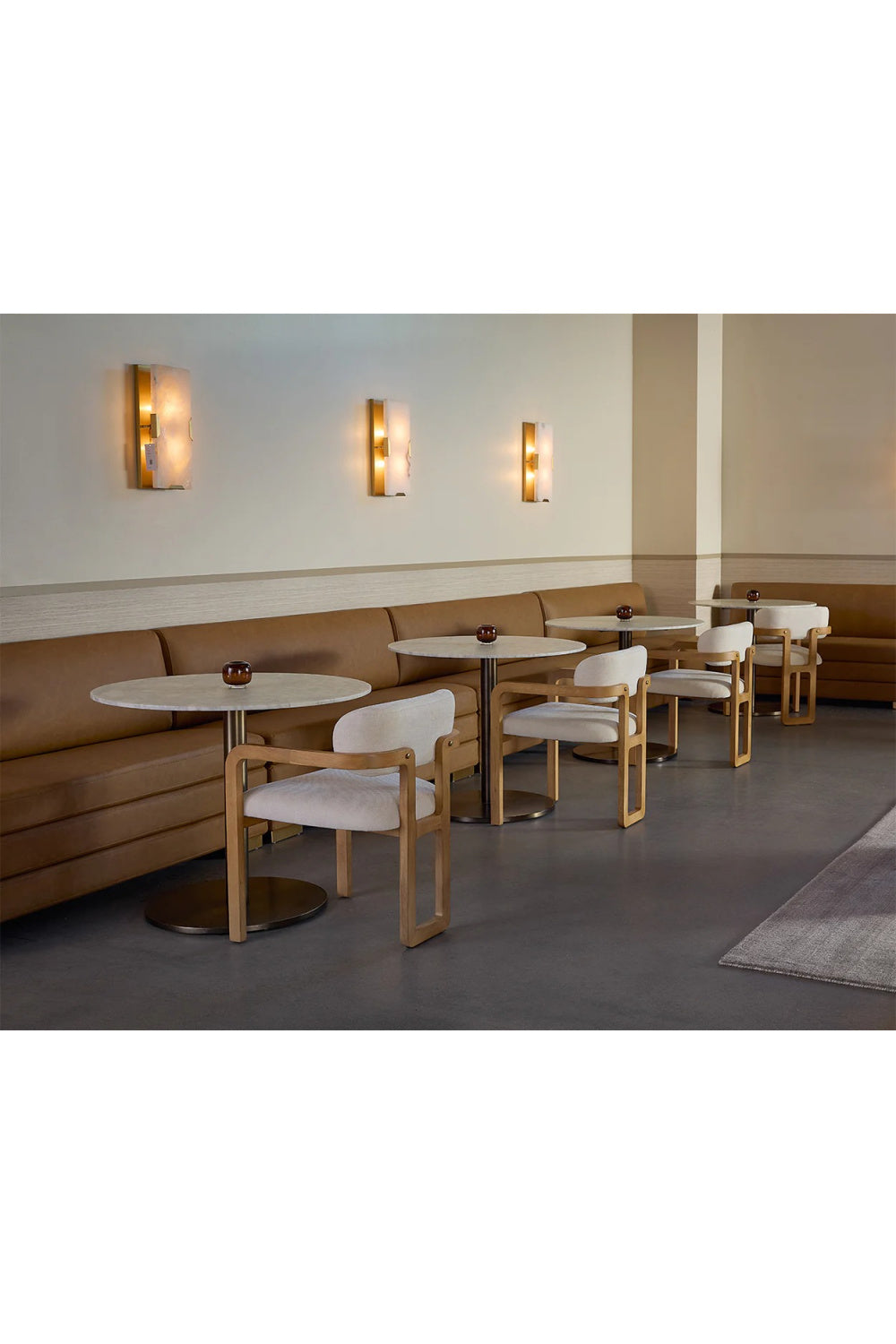   Modern European furniture - Round Carrara Marble Bistro Table  - www.oroa.com | Oroa.com