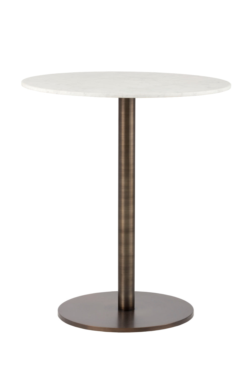 Modern European furniture - Round White Marble Bar Table - www.oroa.com