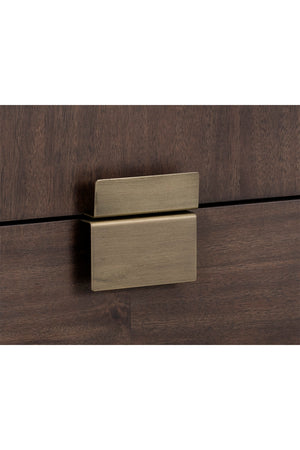 Modern European furniture - Dark Acacia Veneer 6-Drawer Dresser - www.oroa.com