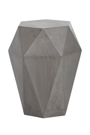   Modern European furniture - Gray Faceted Indoor/Outdoor End Table - www.oroa.com | Oroa.com