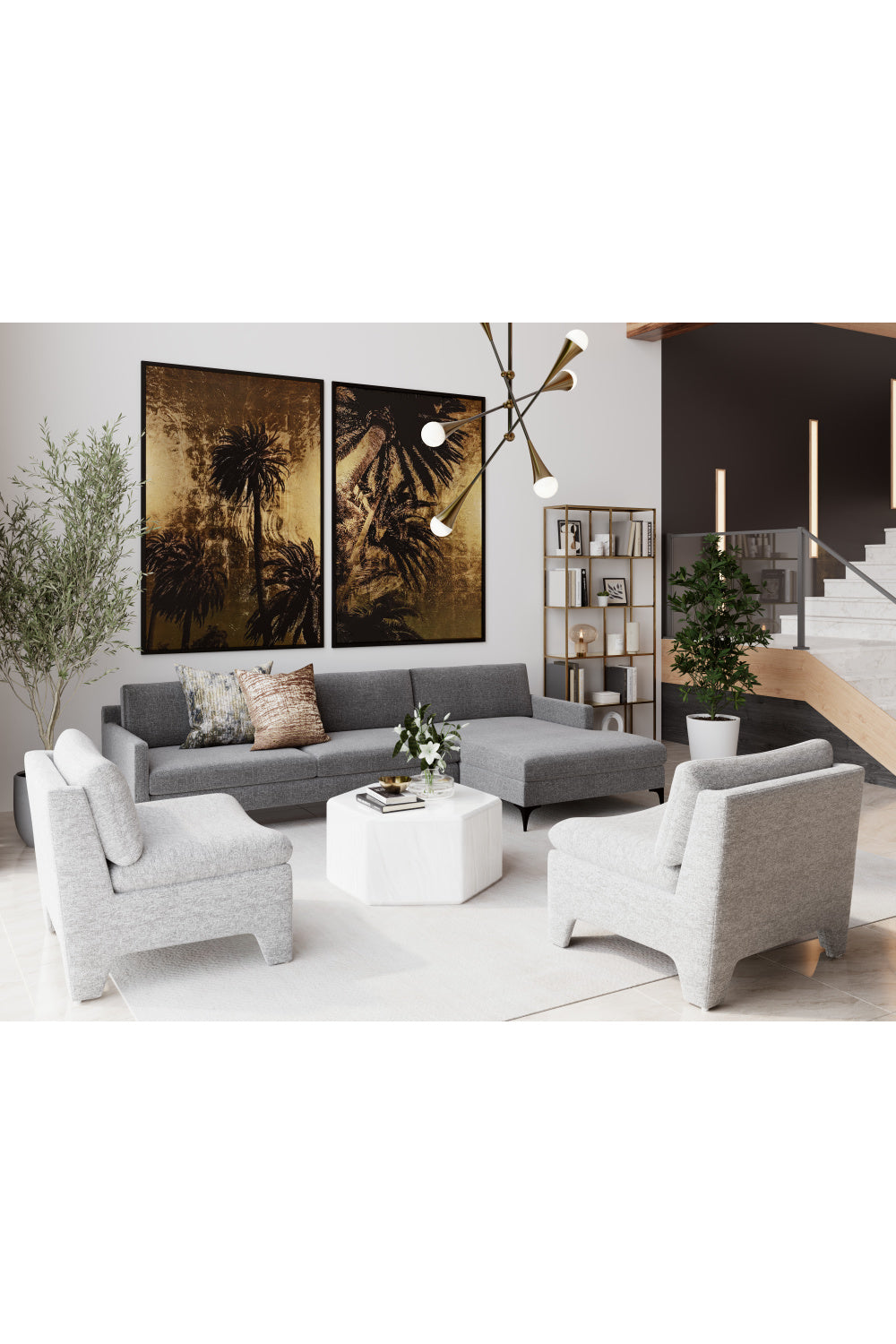 Modern European furniture - Modern Open Shelving Bookcase - www.oroa.com