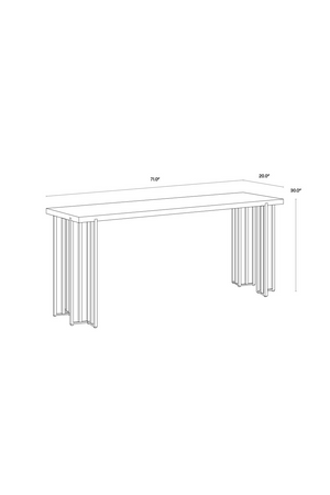   Modern European furniture - Brown Oak Console Table - www.oroa.com | Oroa.com