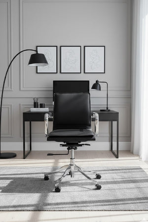 Modern European furniture - Padded Leather Swivel Office Chair - www.oroa.com