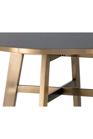   Modern European furniture - Gold Framed Glass Bar Table - www.oroa.com | Oroa.com
