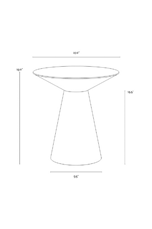 Modern European furniture - Yellow Gold End Table - www.oroa.com