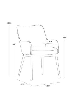   Modern European furniture - Barrel Back Dining Armchair - www.oroa.com | Oroa.com