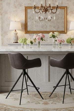   Modern European furniture - Metal Base Swivel Counter Stool - www.oroa.com | Oroa.com