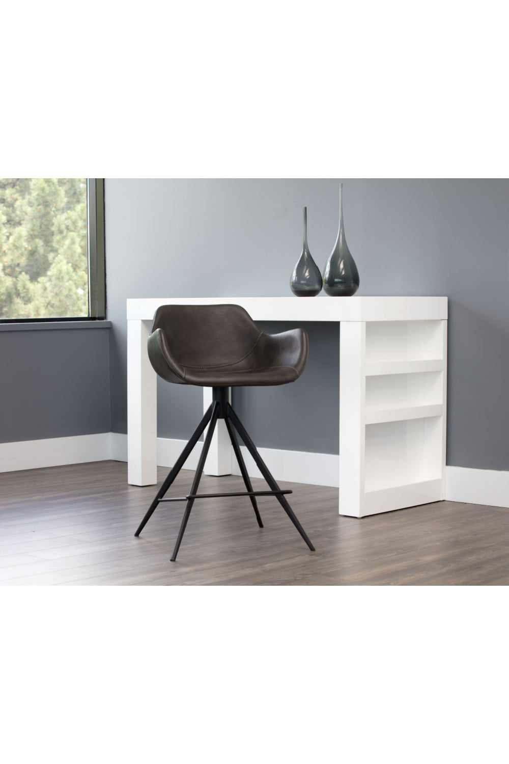   Modern European furniture - Metal Base Swivel Counter Stool - www.oroa.com | Oroa.com