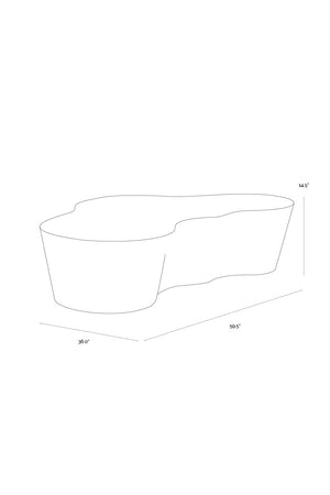 Modern European furniture - Marble-Look Indoor/Outdoor Coffee Table - www.oroa.com