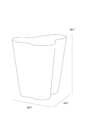   Modern European furniture - Marble-Look Indoor/Outdoor End Table S - www.oroa.com | Oroa.com